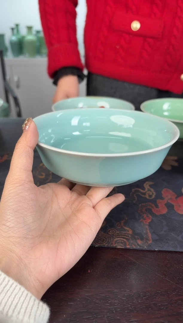 云间青瓷 小米茶器   粉青