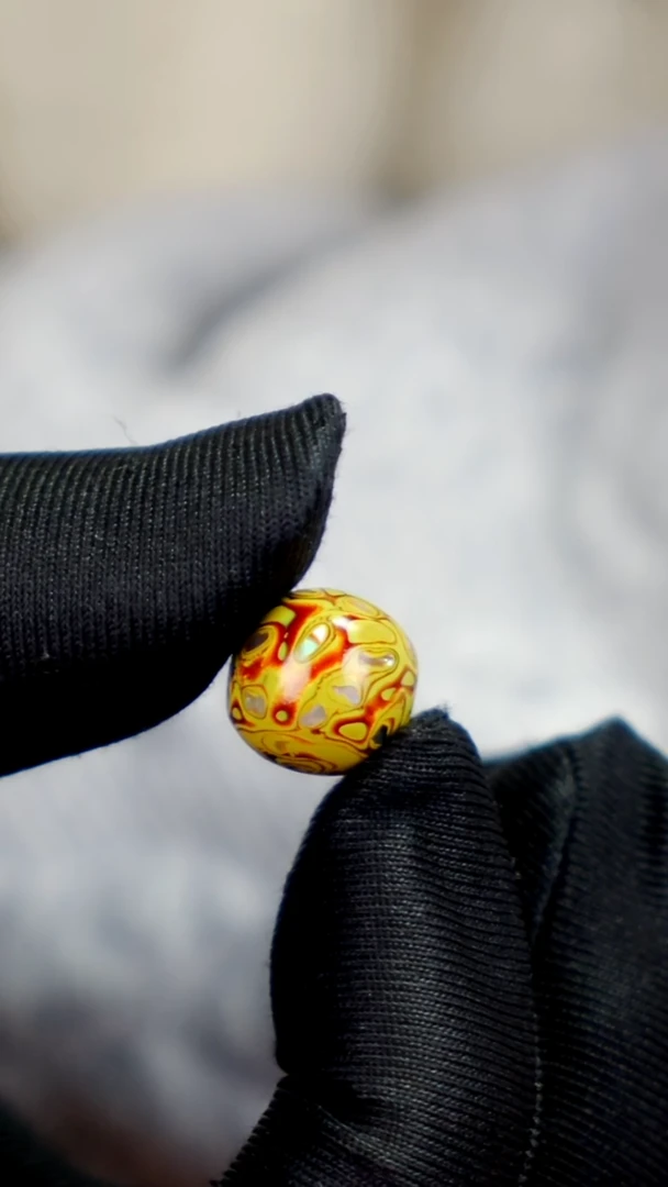 疯子大漆黄色老型螺钿1314mm