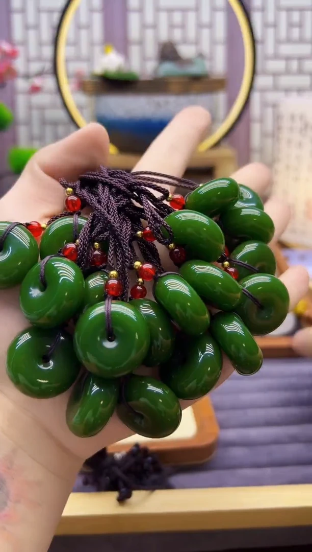 和田玉14K金镶嵌颈饰X732