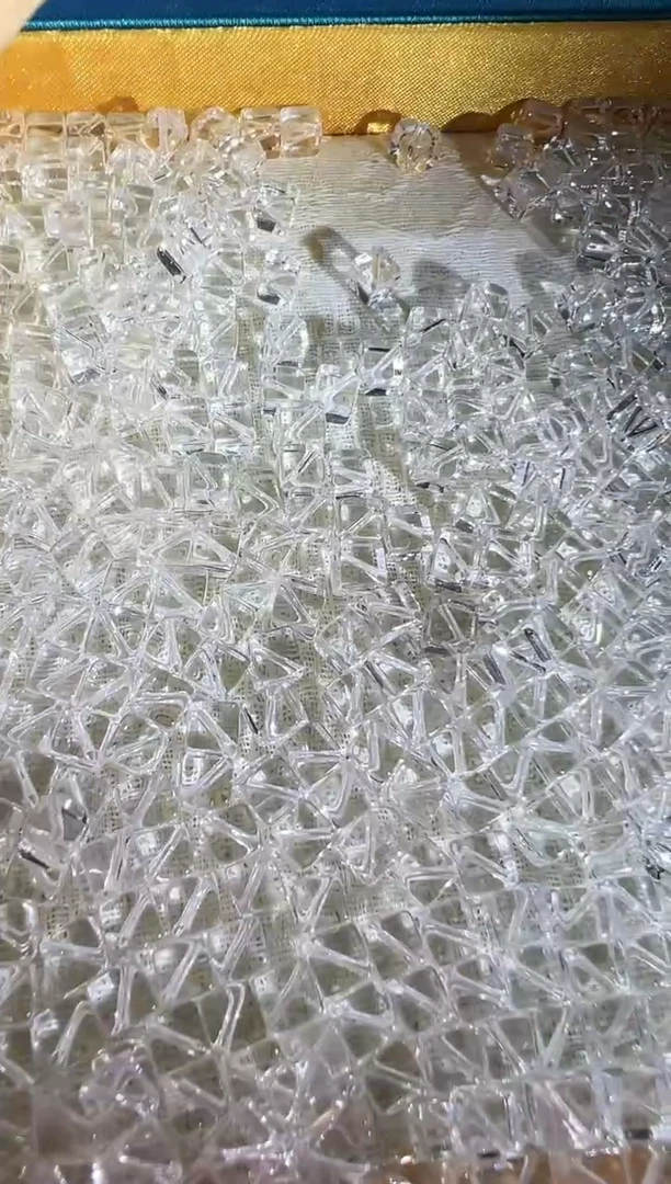 水晶珠宝半成品未镶嵌白水晶方糖单珠多样发一