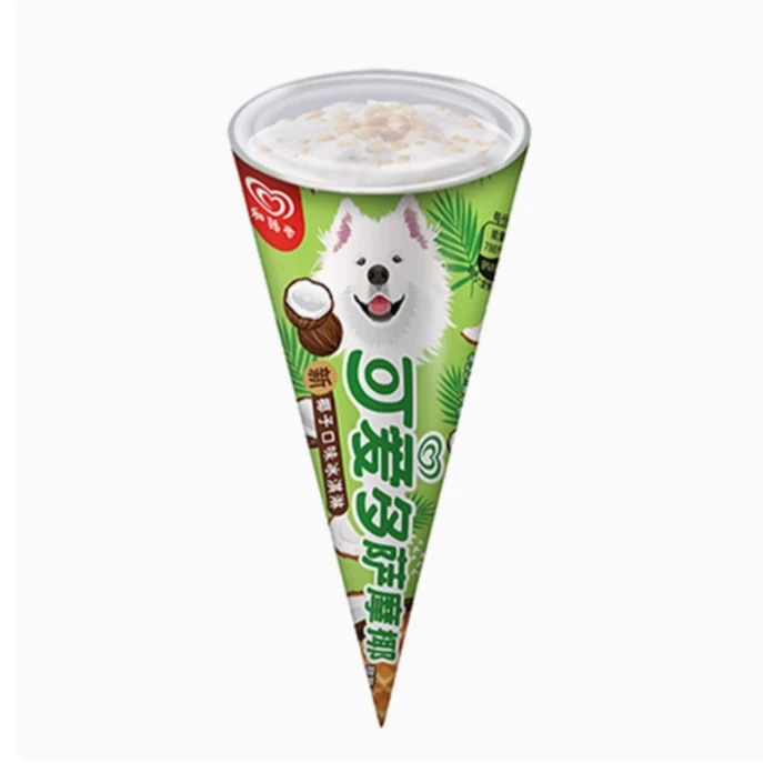 和路雪椰子口味脆筒雪糕71g冰淇淋#椰风挡不住超大雪糕