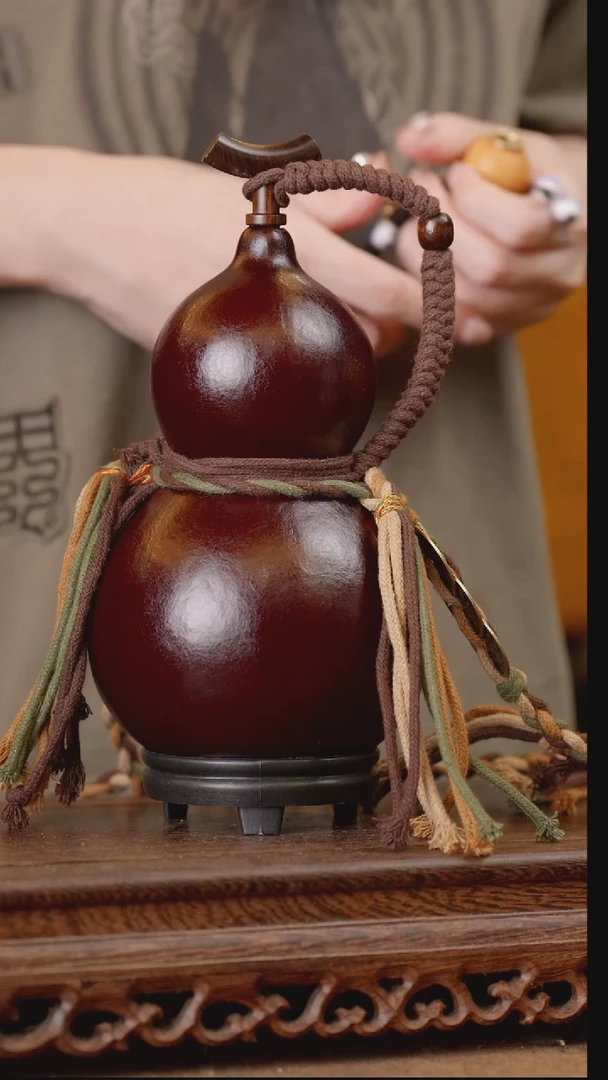 108号精品天然大漆酒葫芦一物一拍~