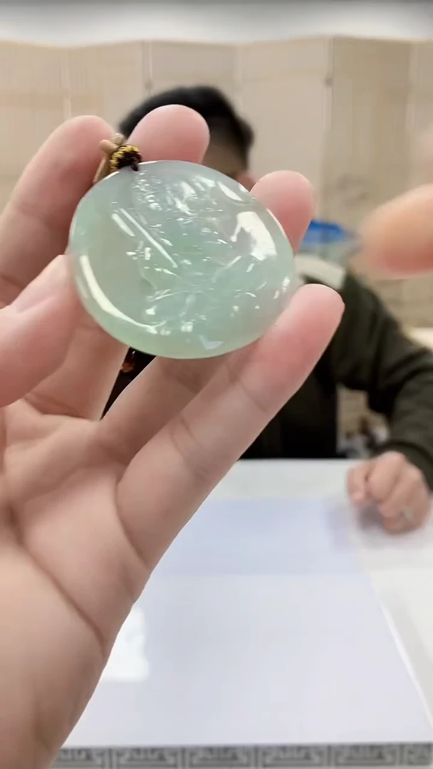 【闪购商品】定制翡翠未镶嵌5152bb-毛货挂件69