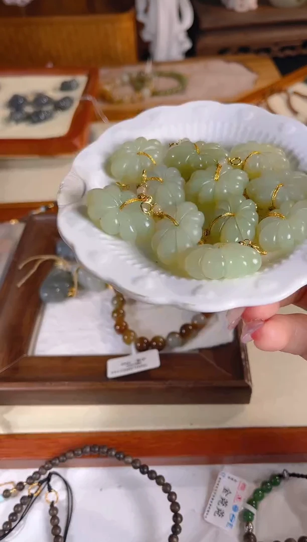 吊坠(不含链)银S925镶嵌和田玉多样性发其一孤品默认微瑕