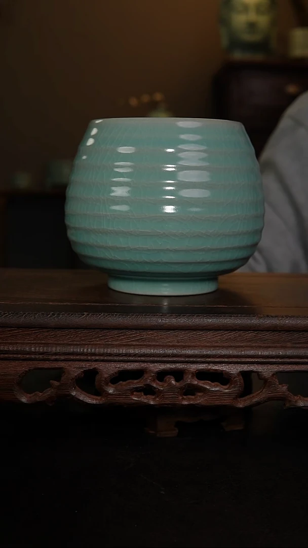 摆件仿古手工炫纹渣斗