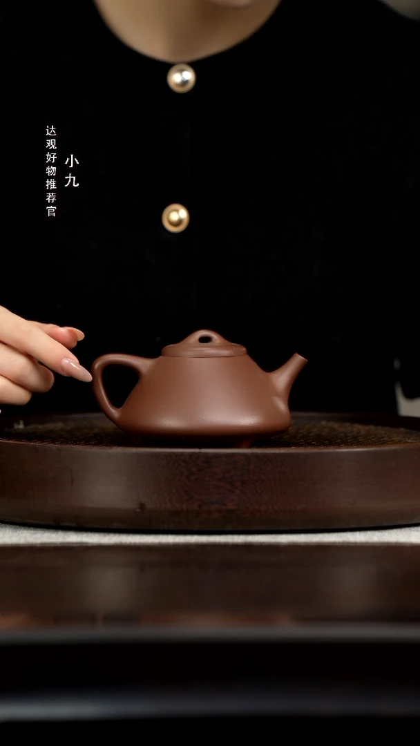 九DG52子冶石瓢-傅家龙深井老紫泥250