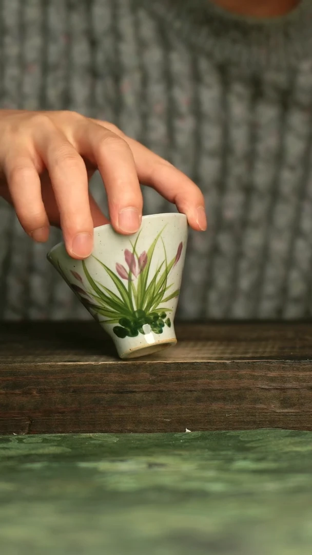 陶瓷青诗集手工手绘瓷器