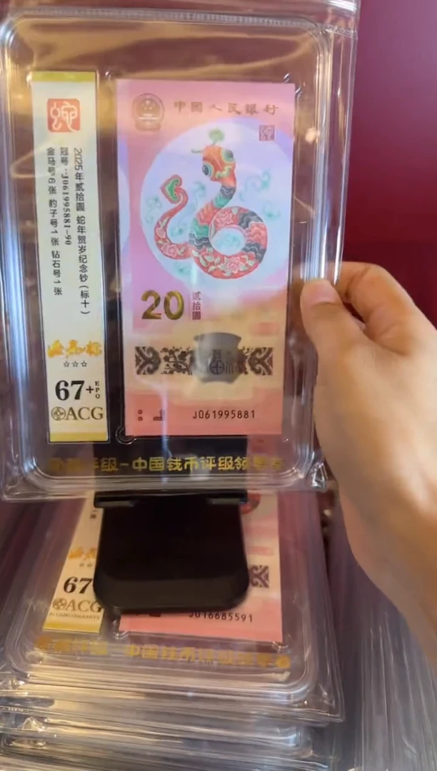 塑料2024 蛇钞 爱藏标十   如图