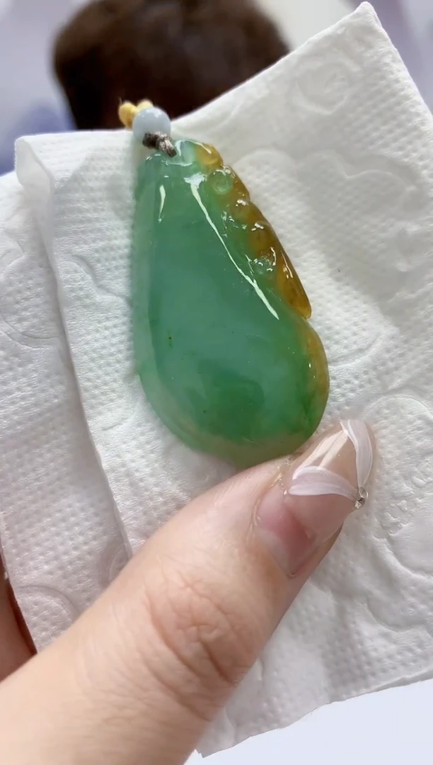 定制翡翠未镶嵌4868jw-毛货挂件30