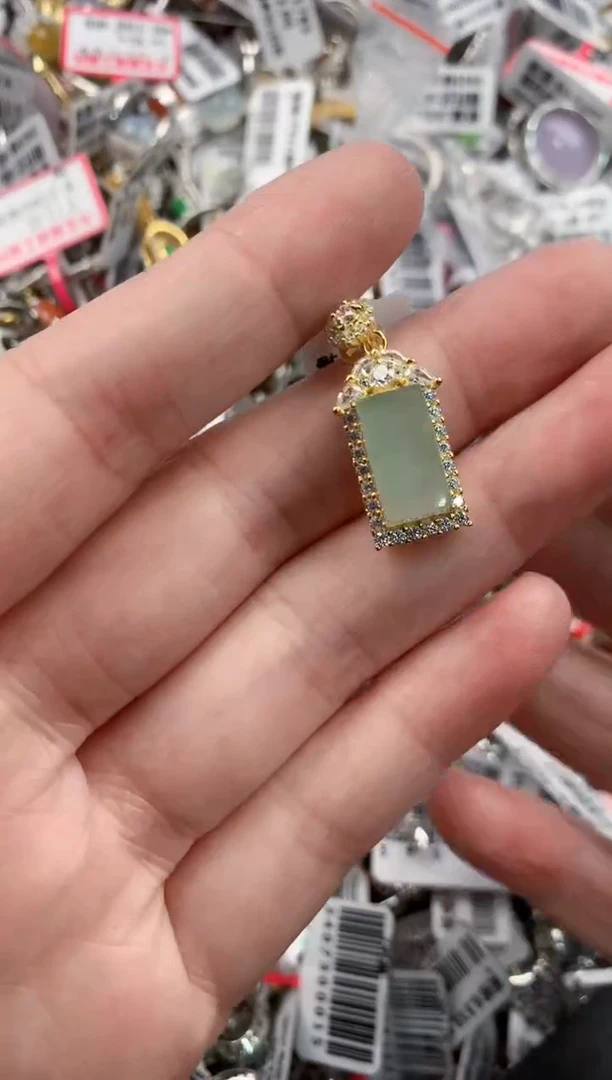 银S925镶嵌戒指翡翠888    2