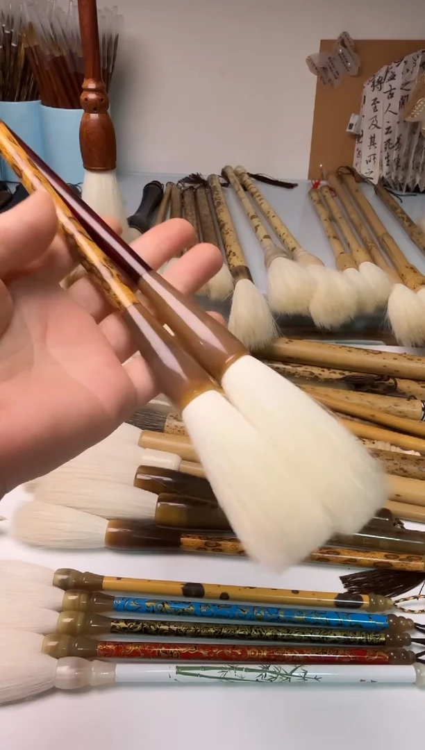纯羊毫毛笔两支毛笔