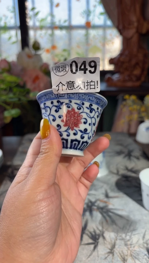 瓷孤品福利青花手绘铃铛