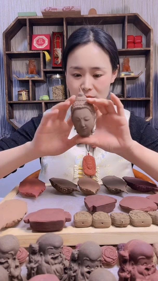 【闪购商品】泥塑鹅梨帐中香大佛头微瑕