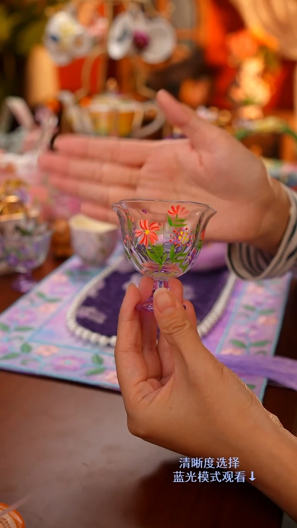 Miss甜甄选好物-手绘茶杯酒杯