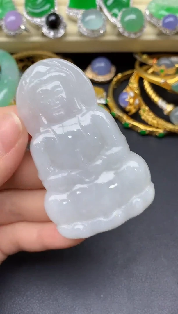 颈饰未镶嵌翡翠242-雪姐翡翠天天见