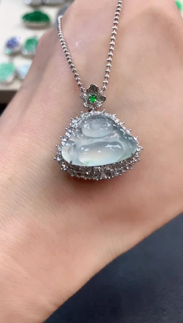 【闪购商品】翡翠吊坠(不含链)18K金镶嵌n20