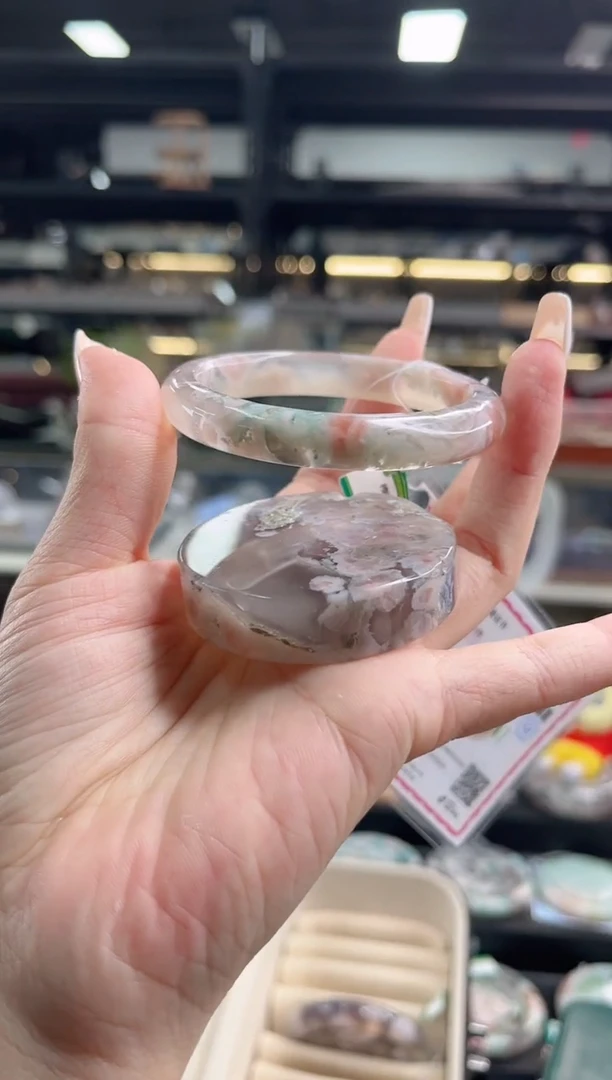 未镶嵌手镯石英质玉54圈口（赠品镯心）6900147