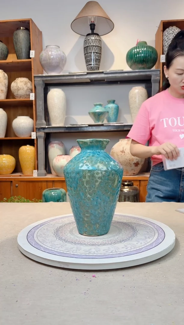 瓶陶瓷花瓶  新品 彩陶 大号 正品