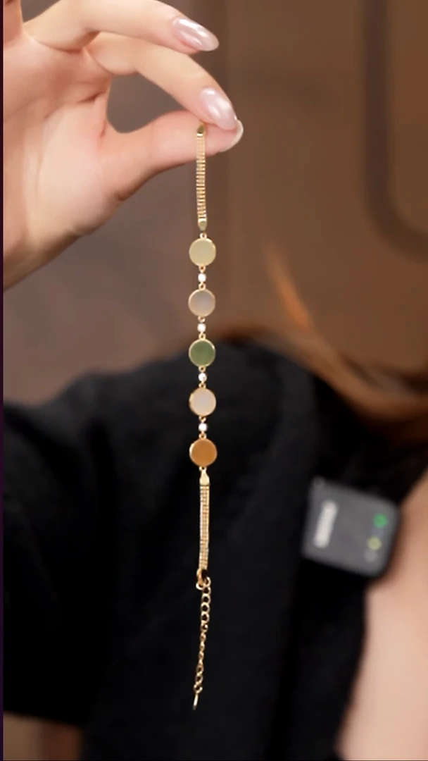 银S925镶嵌手链和田玉工厂抛货 假1罚3 多样性发其1