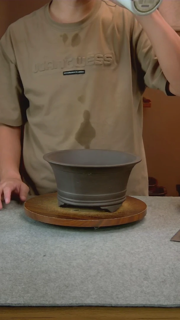 U10艾砂宜兴紫砂花盆