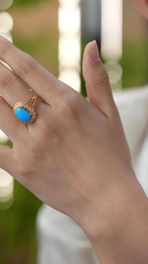 未镶嵌绿松石戒指秒拍号20