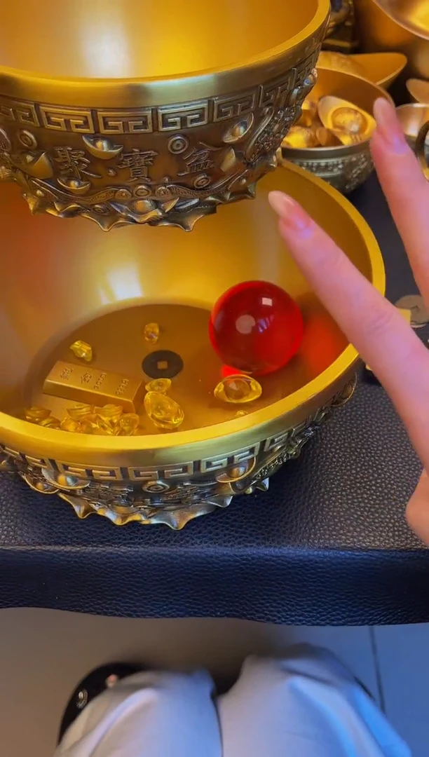 【闪购商品】黄铜聚宝盆满盆链接