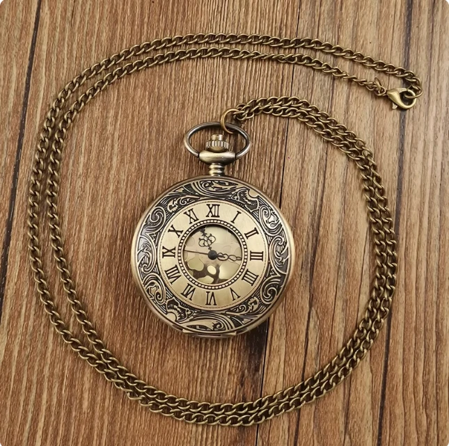 复古大表盘便携口袋挂表石英怀表配件，直播间为准！！！