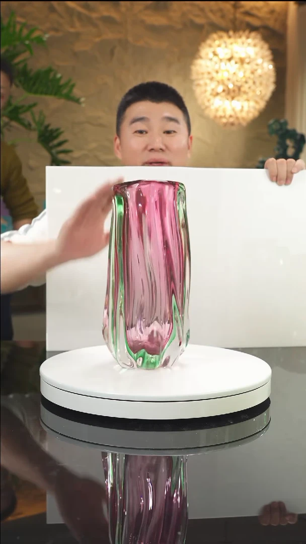 【闪购商品】瓷片福利金红绿花瓶