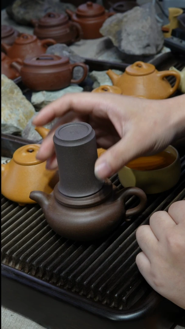 茶壶紫砂一厂 紫泥 仿古  送杯子