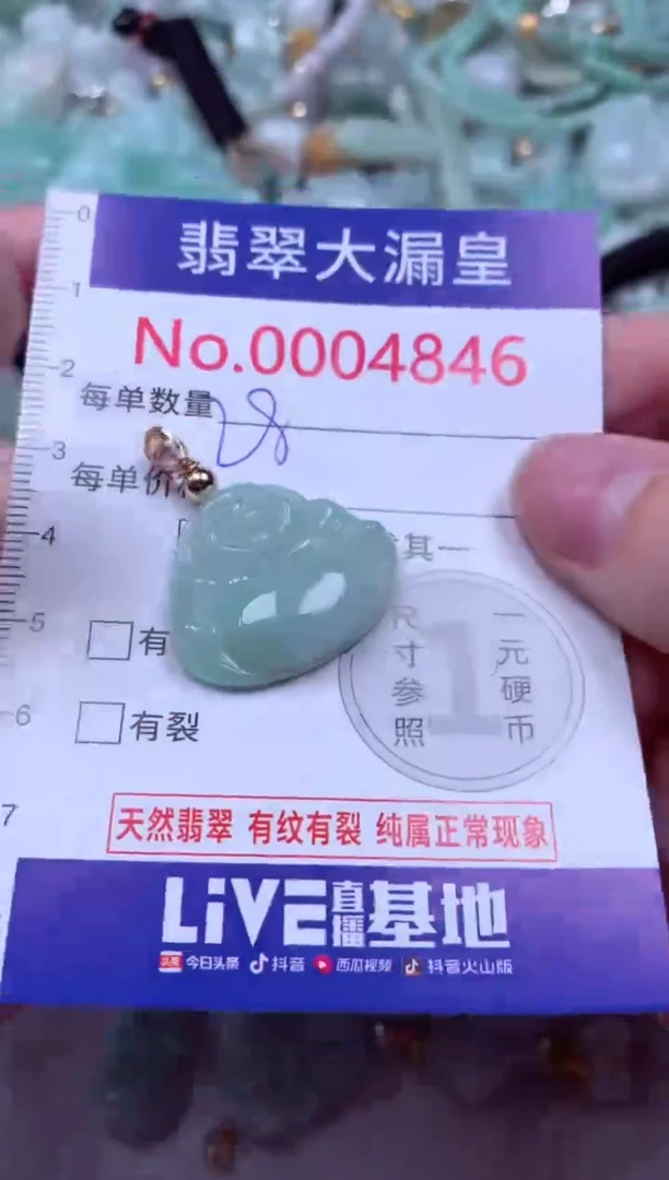 吊坠(不含链)未镶嵌翡翠4846