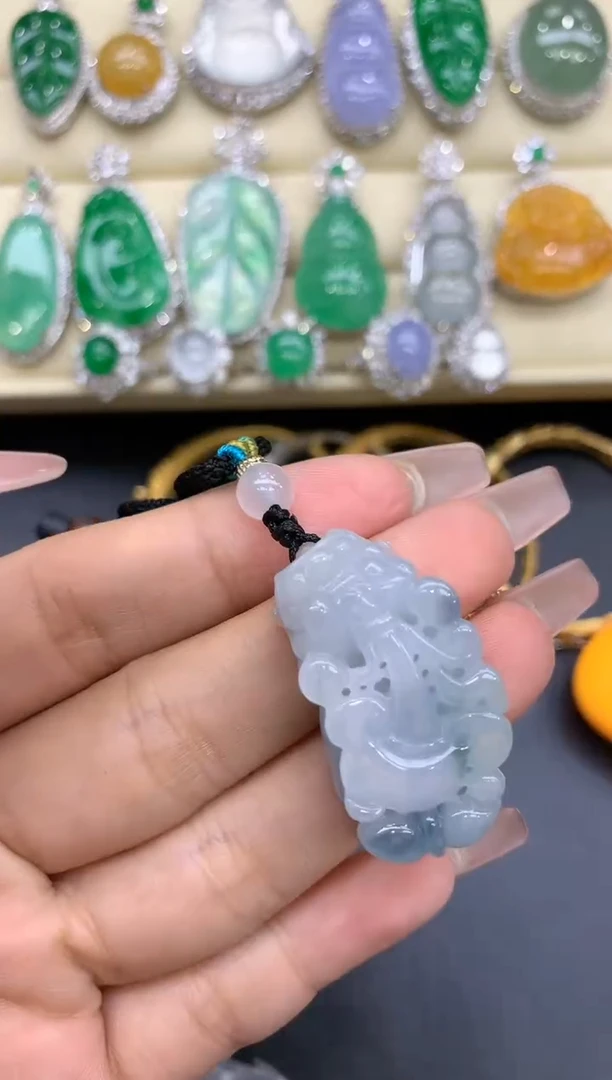 颈饰未镶嵌翡翠435-中国好珍宝