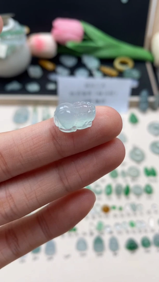 【闪购商品】翡翠颈饰未镶嵌翡翠冰胶貔貅