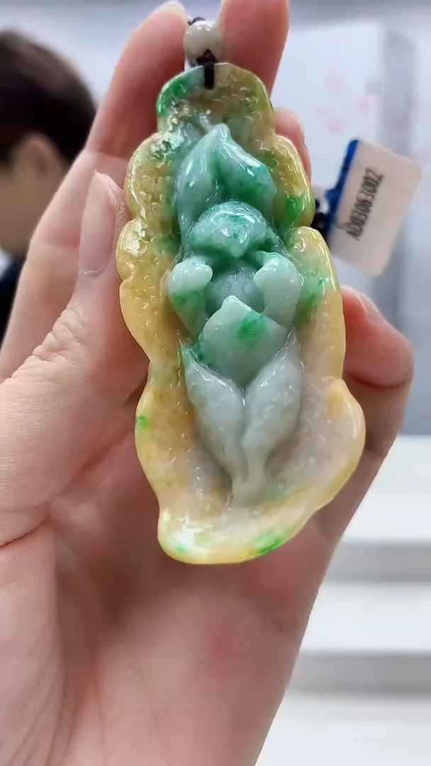 定制翡翠未镶嵌5159zm-毛货挂件81