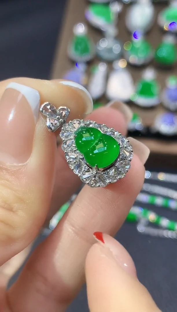 【云中意】18K金葫芦吊坠（不含链）