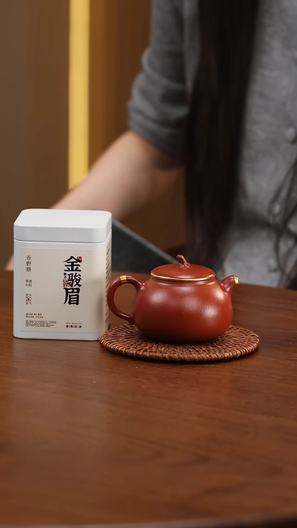 茶壶紫砂梅占 金骏眉 大红袍 金瓜