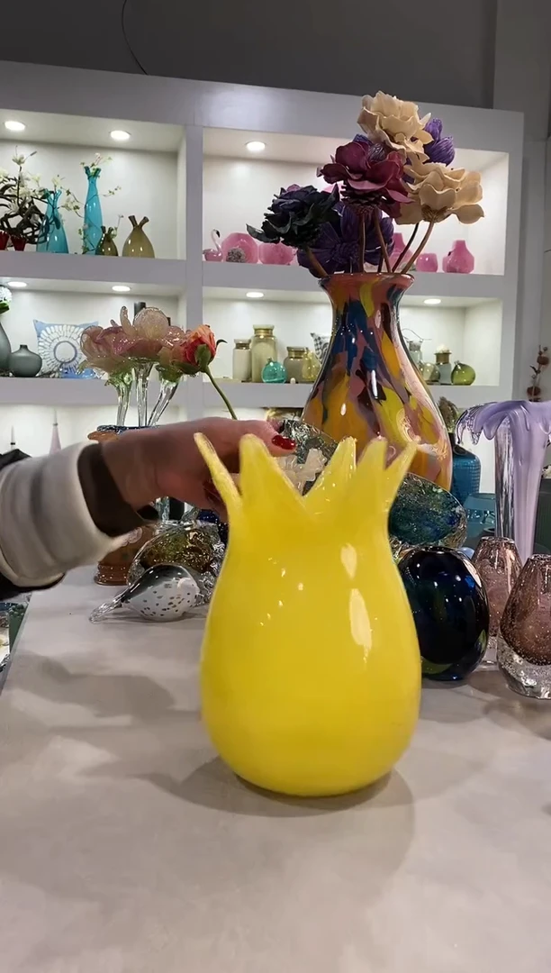 慕忆家手作琉璃花瓶瑕疵