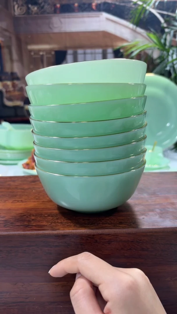 【闪购商品】.... 5.5英寸玉瓷碗10个口径13.8厘米