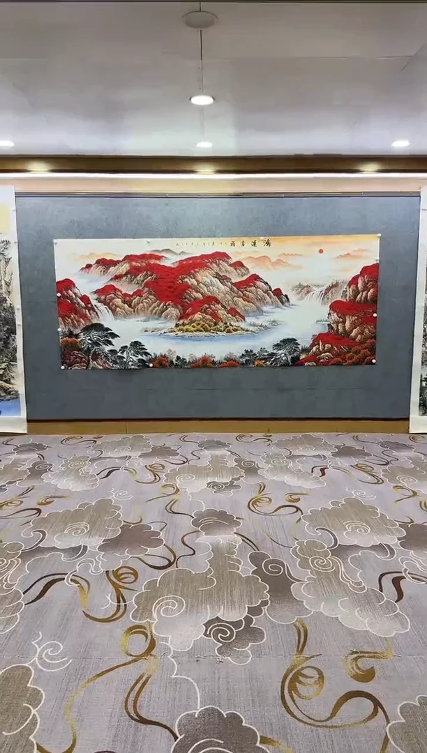 绘画Y-刘雪红-大丈二-山水画