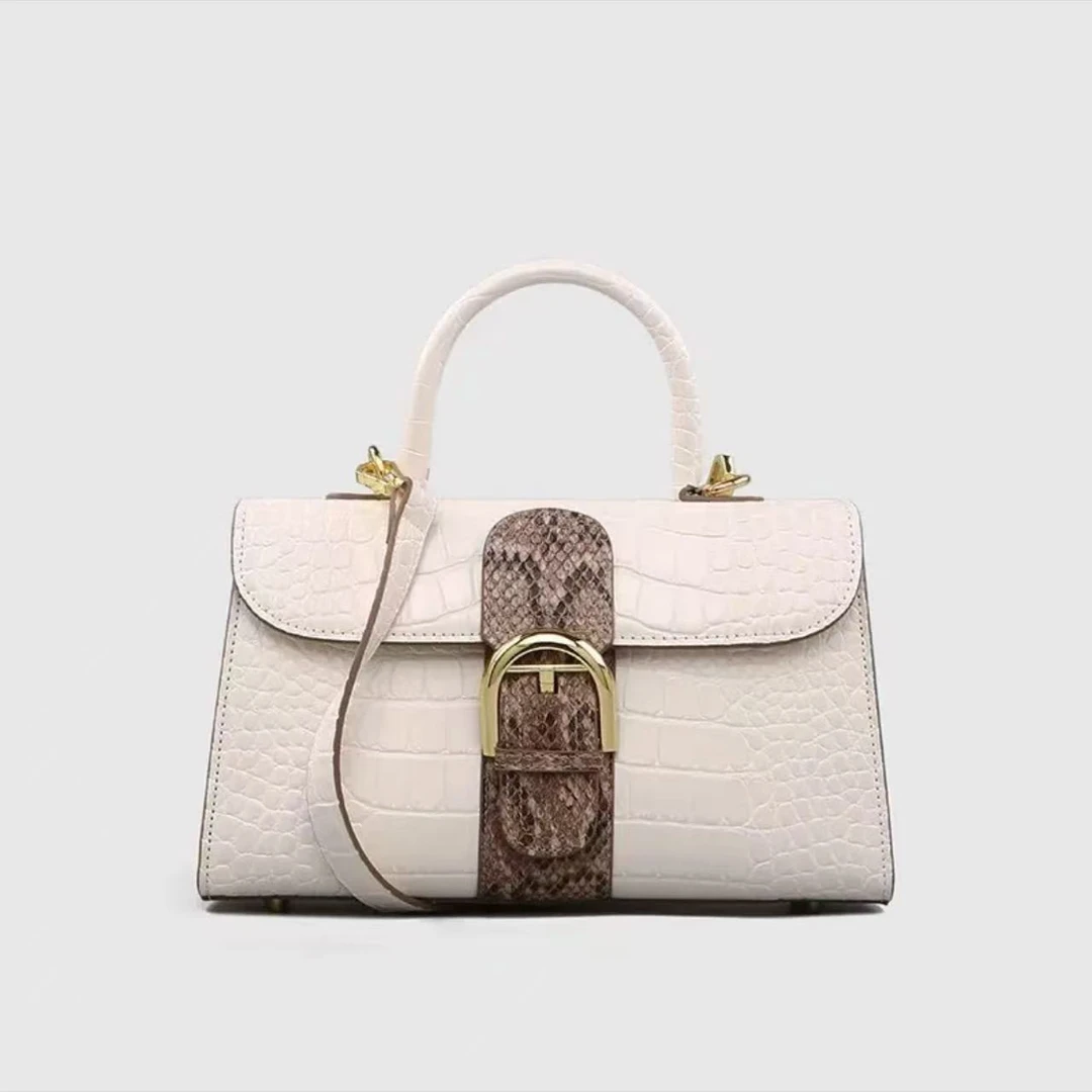 时尚女士新款蟒纹（无礼盒)单肩手提包A621