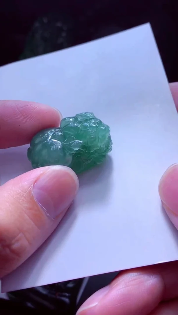 未镶嵌定制翡翠唐*天然缅甸翡翠A货毛货吊坠