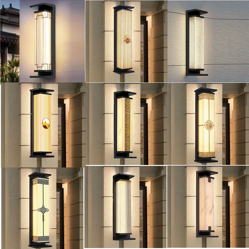 新款网红院子灯太阳能户外彩灯柱头灯别墅门柱灯柱子灯最新款的灯