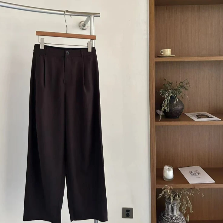 JIUJIU【牧野女孩】休闲裤瘦版阔腿裤时尚百搭宽松