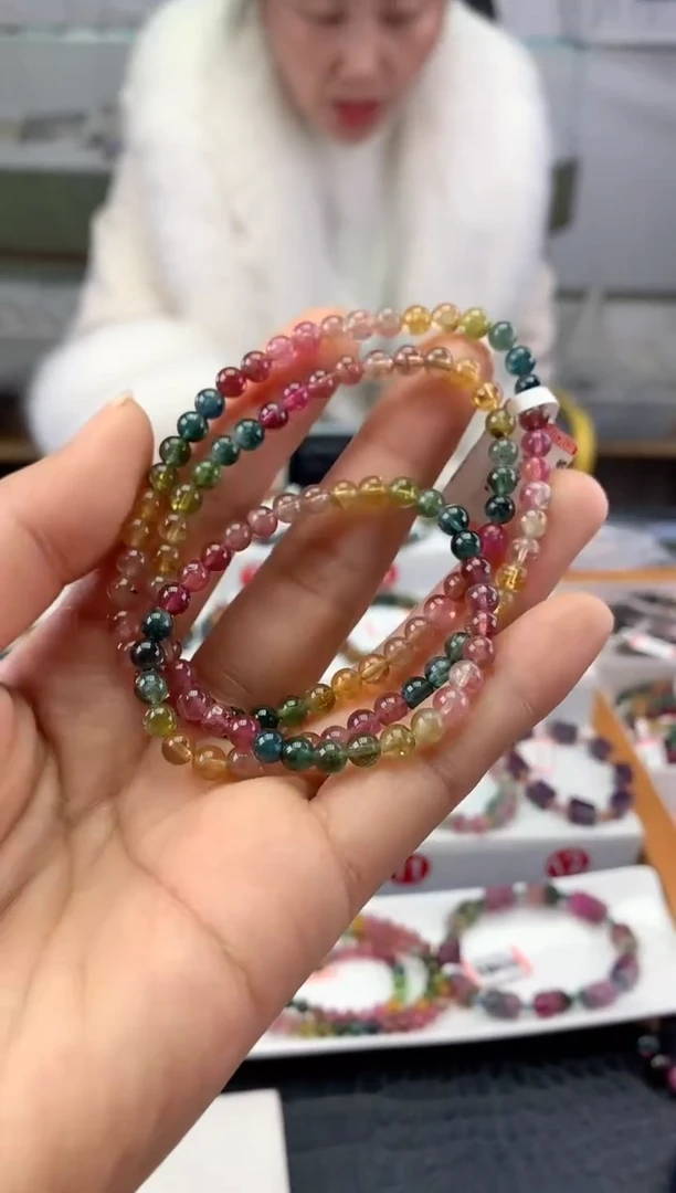 未镶嵌手串碧玺 多样性发一条