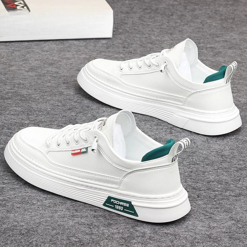 淳启男鞋小白鞋2025秋季新款厚底轻便运动鞋潮鞋平底百搭休闲板鞋