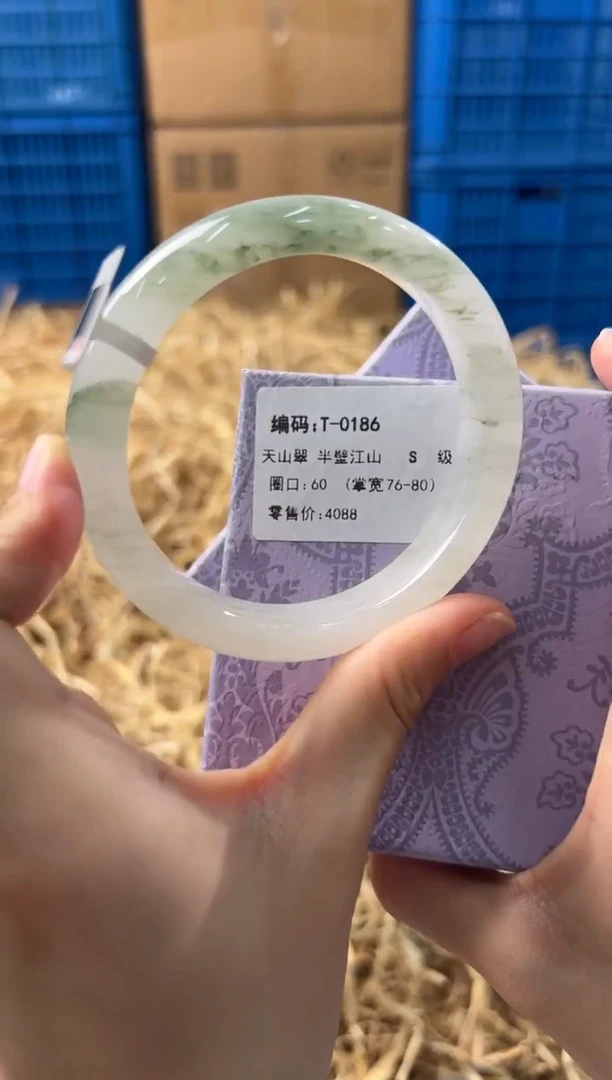 未镶嵌手镯石英质玉T-0186