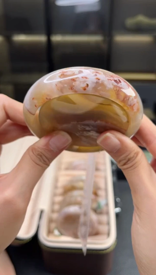 石英质玉手镯未镶嵌60圈口（赠送镯心）3602106