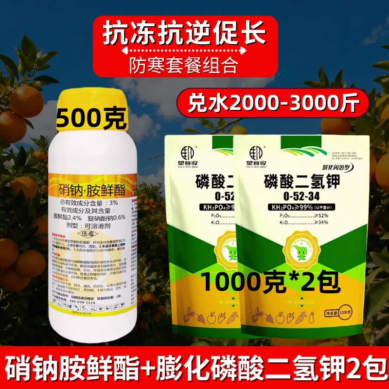 反季蔬菜防寒抗冻促长抗逆促根提质增产硝钠胺鲜酯农药组合调节剂