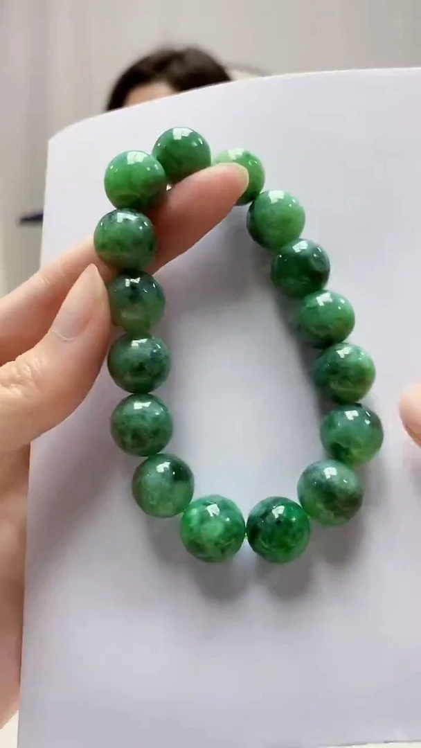 未镶嵌定制翡翠4829zm-毛货手串47