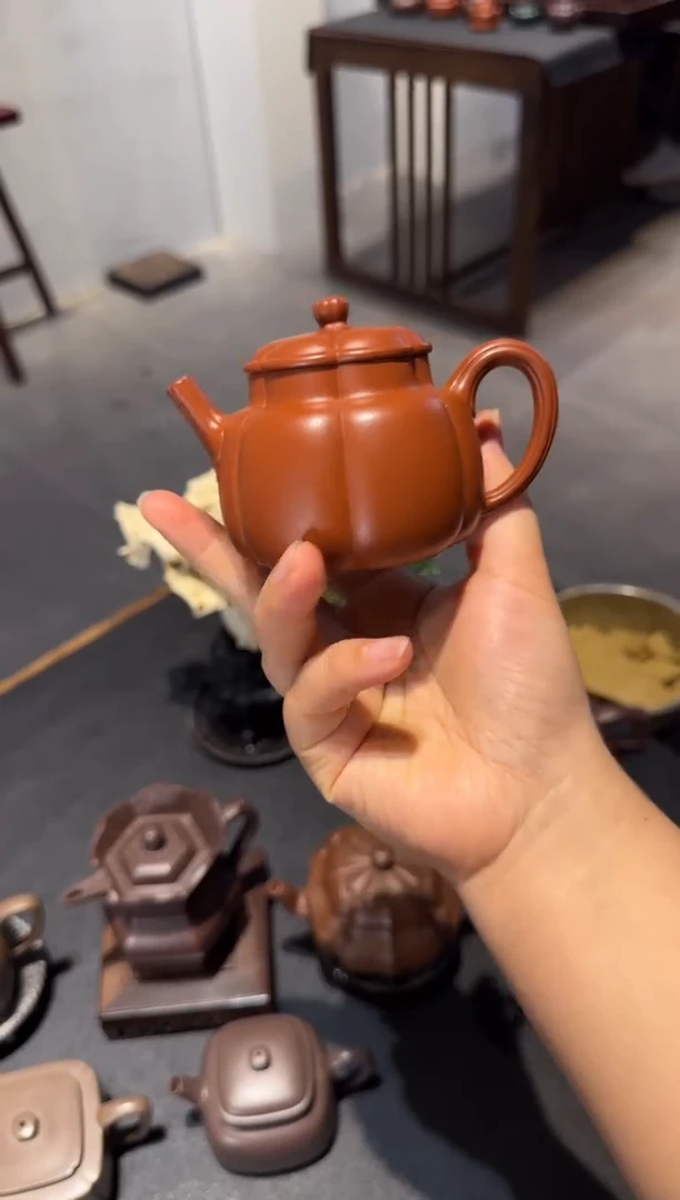 茶壶紫砂潮朱泥繁花