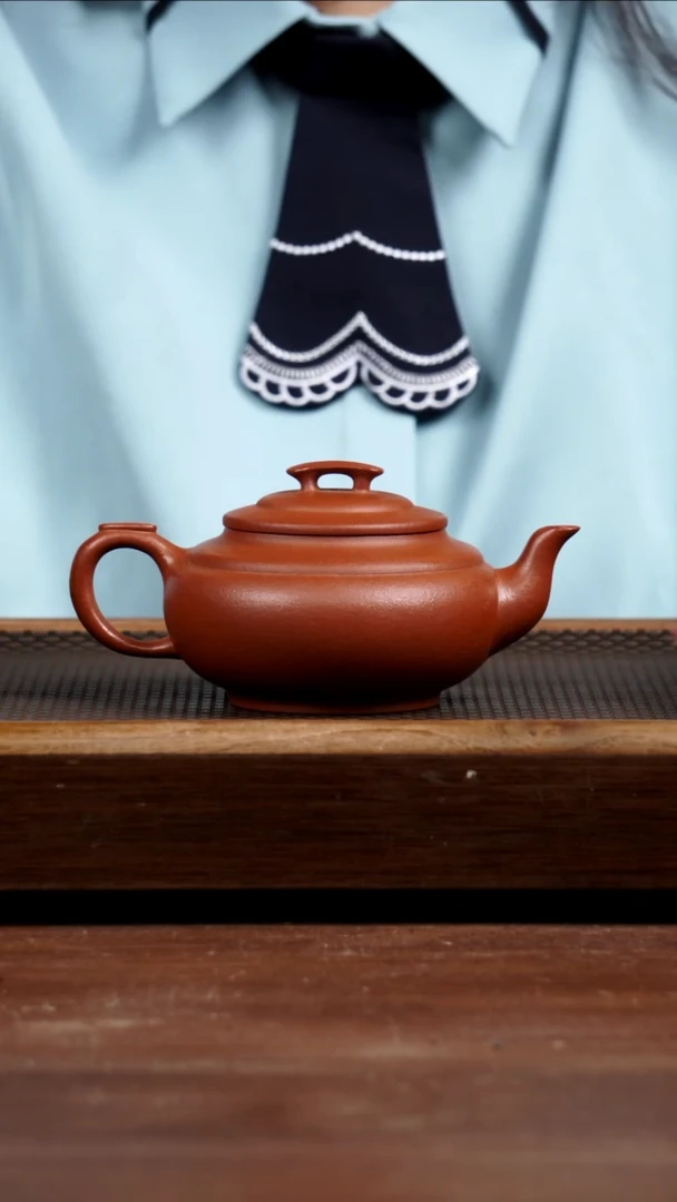 茶壶紫砂红降上新桥290CC
